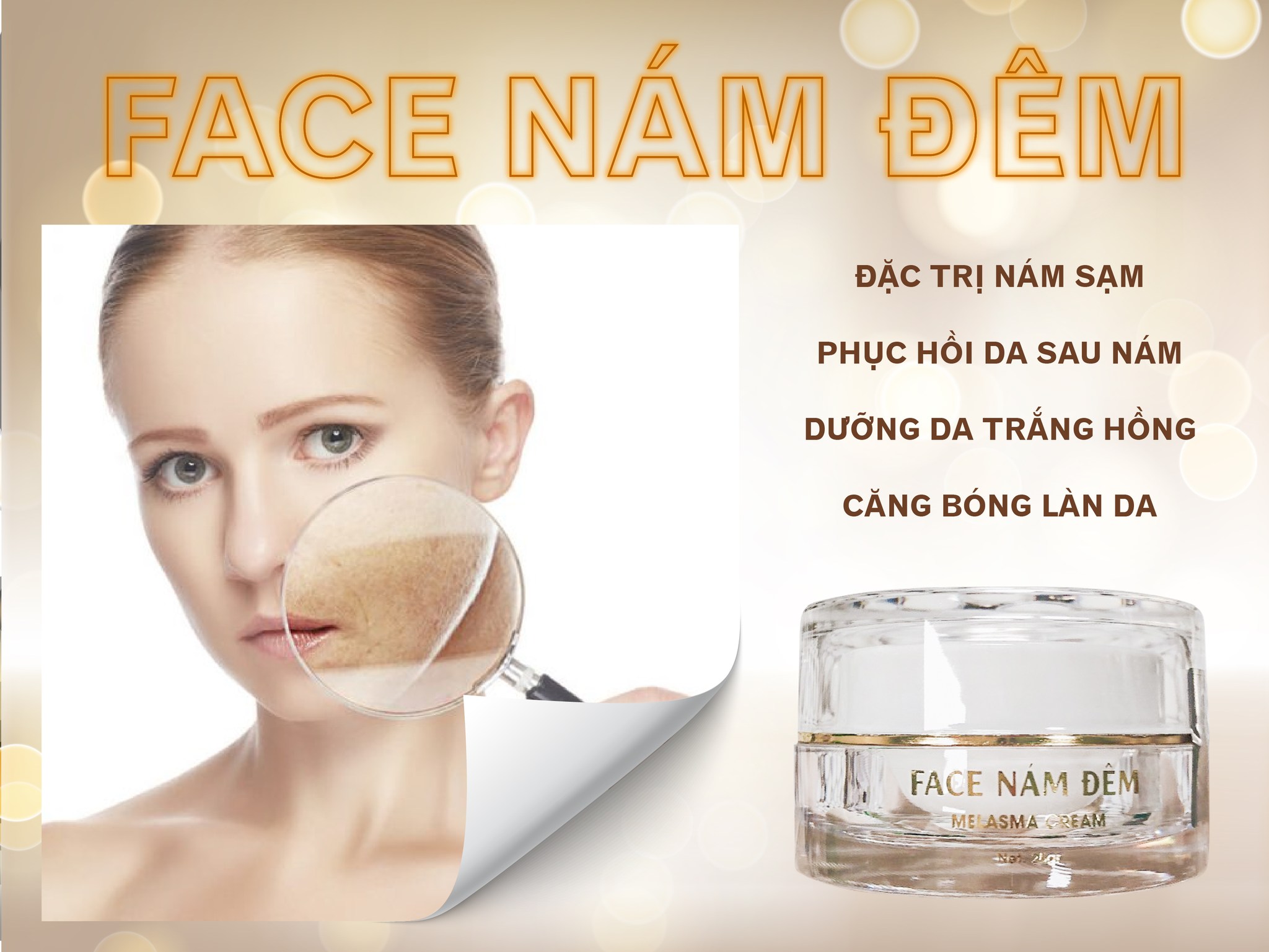 Tiếp tục chương trình trị nám chuẩn spa tại nhà cùng kem face nám đêm N Collagen Tiếp tục chương trình trị nám chuẩn spa tại nhà cùng kem face nám đêm N Collagen