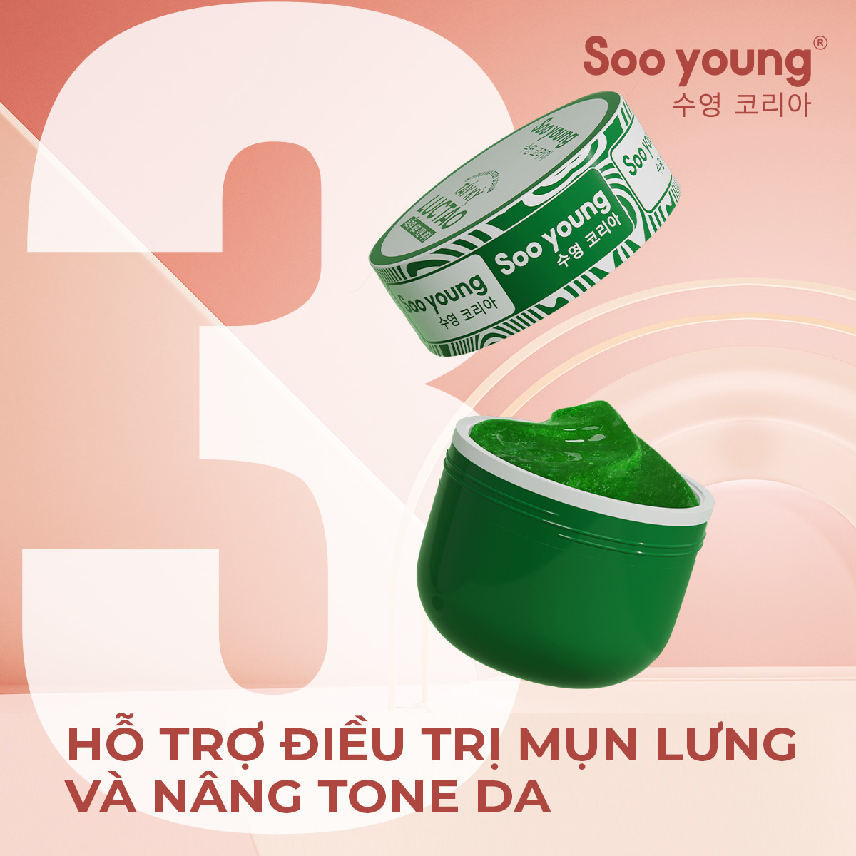 1 sản phẩm 3 tác động nâng niu làn da mướt mịn tẩy kỳ lục tảo Soo Young 1 sản phẩm 3 tác động nâng niu làn da mướt mịn tẩy kỳ lục tảo Soo Young