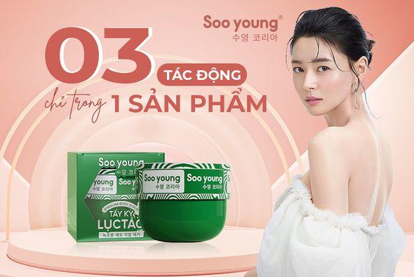 1 sản phẩm 3 tác động nâng niu làn da mướt mịn tẩy kỳ lục tảo Soo Young