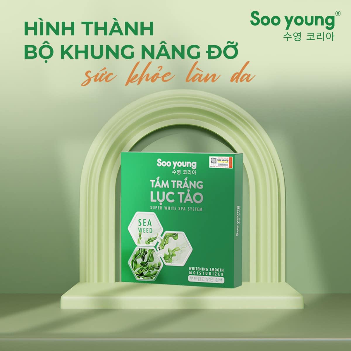 Làm sáng da đen lỳ không khó vì có tắm trắng lục tảo SOO YOUNG Làm sáng da đen lỳ không khó vì có tắm trắng lục tảo SOO YOUNG