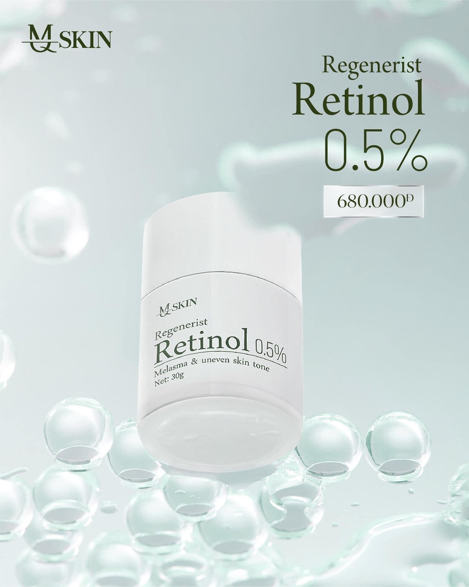 Retinol mq skin 0,5% “ trẻ hóa làn da hoàn hảo”