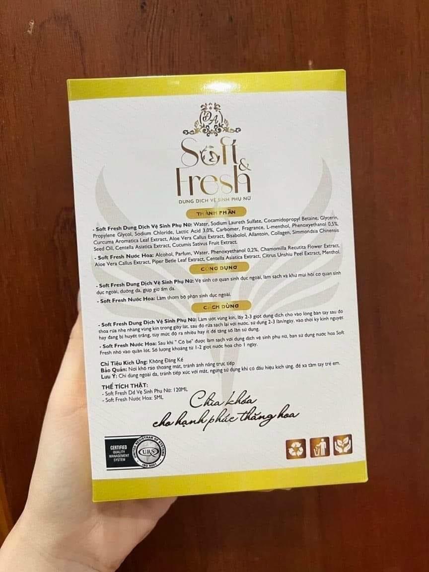 Dung dịch vệ sinh phụ nữ Soft Fresh Collagen X3 Mỹ Phẩm Đông Anh Dung dịch vệ sinh phụ nữ Soft Fresh Collagen X3 Mỹ Phẩm Đông Anh