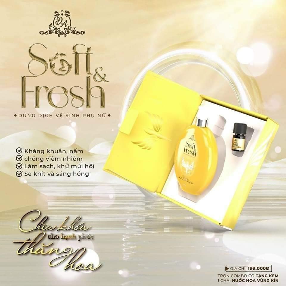 Dung dịch vệ sinh phụ nữ Soft Fresh Collagen X3 Mỹ Phẩm Đông Anh Dung dịch vệ sinh phụ nữ Soft Fresh Collagen X3 Mỹ Phẩm Đông Anh