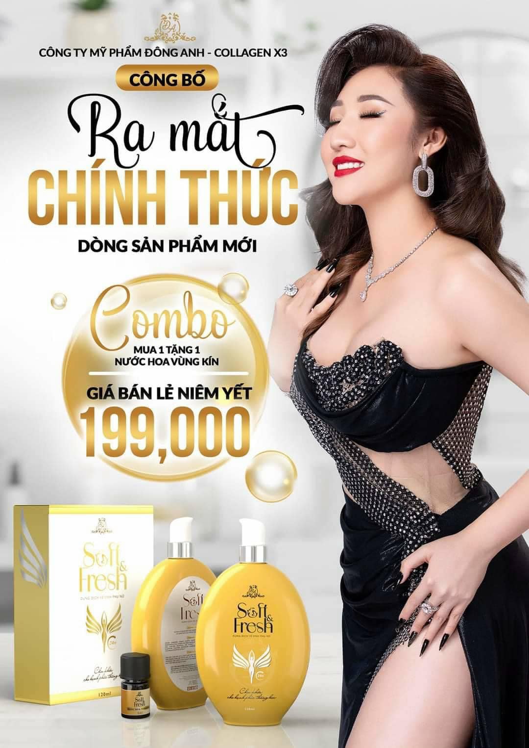 Dung Dịch Vệ Sinh Phụ Nữ Đông Anh Collagen X3 Soft Fresh Dung Dịch Vệ Sinh Phụ Nữ Đông Anh Collagen X3 Soft Fresh