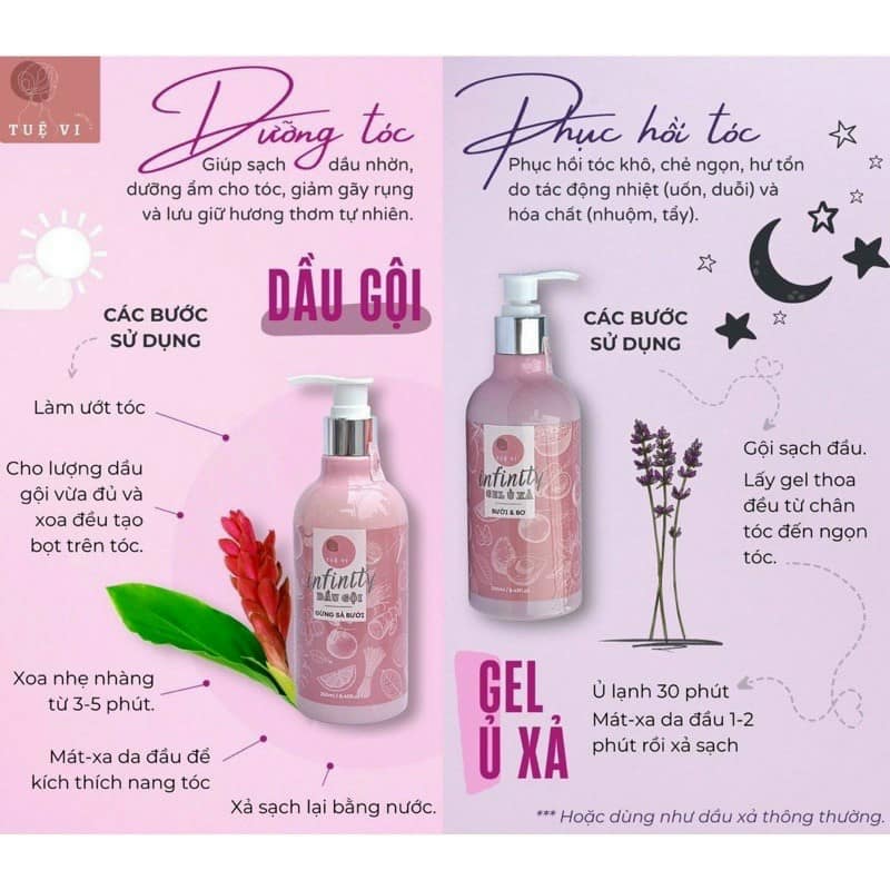 Dầu Gội Gừng Sả Bưởi Tuệ Vi Infinity giúp tóc chắc khỏe Dầu Gội Gừng Sả Bưởi Tuệ Vi Infinity giúp tóc chắc khỏe