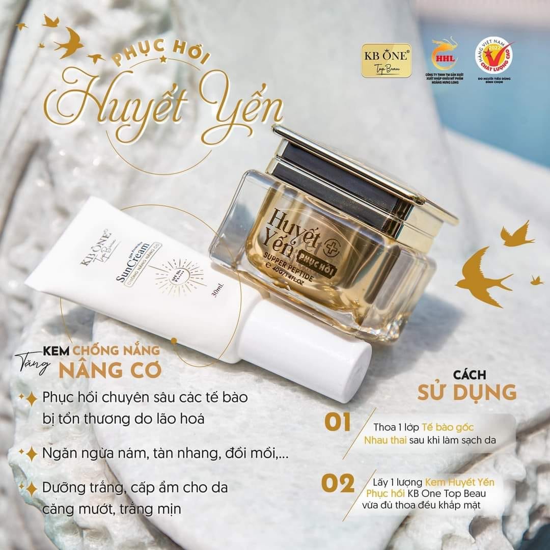 Tái Sinh Làn Da Tổn Thương Với Kem Dưỡng Huyết Yến Phục Hồi KB One Tái Sinh Làn Da Tổn Thương Với Kem Dưỡng Huyết Yến Phục Hồi KB One