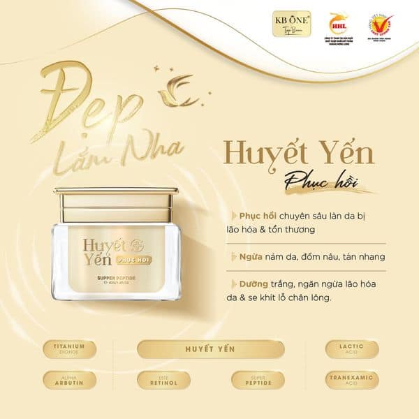 Tái Sinh Làn Da Tổn Thương Với Kem Dưỡng Huyết Yến Phục Hồi KB One Tái Sinh Làn Da Tổn Thương Với Kem Dưỡng Huyết Yến Phục Hồi KB One