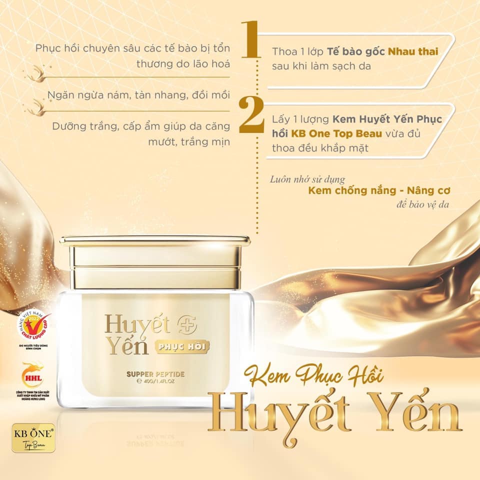 Nâng Niu Và Chăm Sóc Da Với Kem Dưỡng Huyết Yến Phục Hồi KB One Nâng Niu Và Chăm Sóc Da Với Kem Dưỡng Huyết Yến Phục Hồi KB One