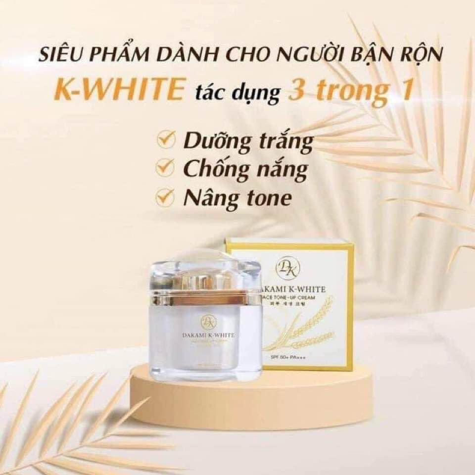 Da Trắng Sáng Khỏe Mạnh Cùng Kem Dakami K White Ban Ngày 3 in 1 Da Trắng Sáng Khỏe Mạnh Cùng Kem Dakami K White Ban Ngày 3 in 1