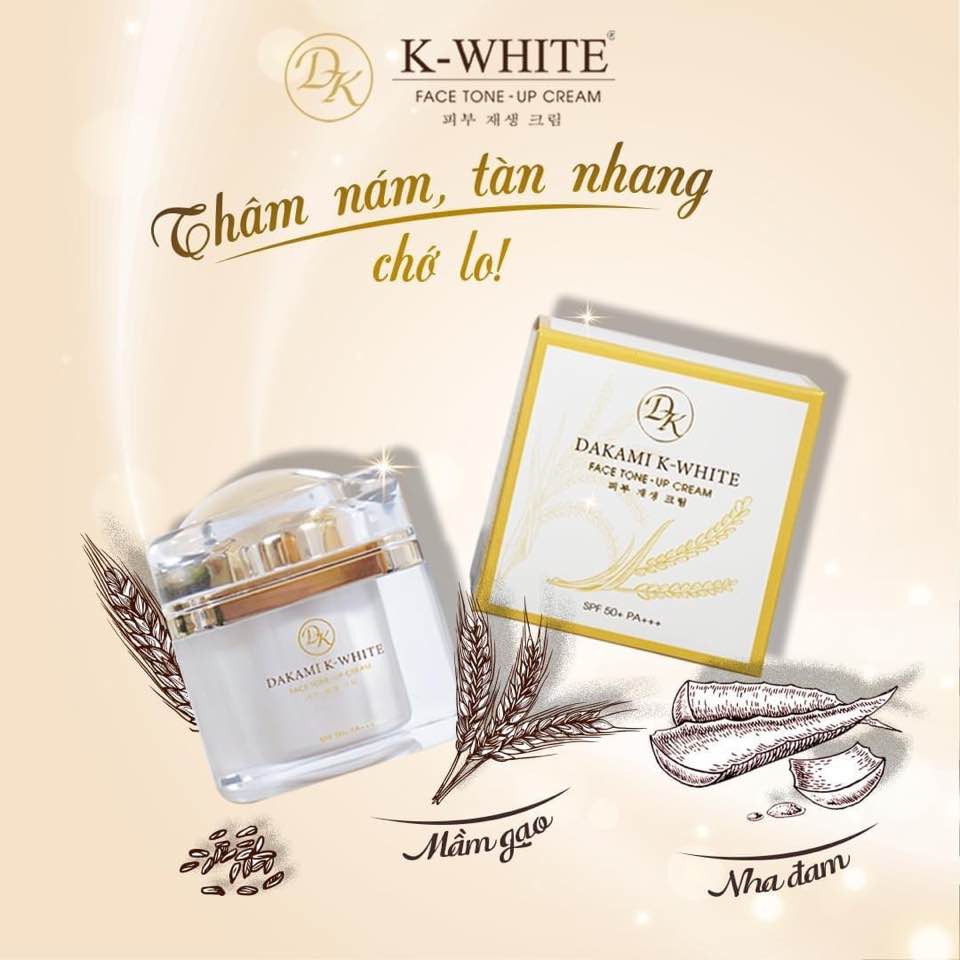 Dakami K White Ban Ngày 3 In 1- Dưỡng Da Trắng Sáng Tại Nhà Hiệu Quả Như Đi Spa! Dakami K White Ban Ngày 3 In 1- Dưỡng Da Trắng Sáng Tại Nhà Hiệu Quả Như Đi Spa!