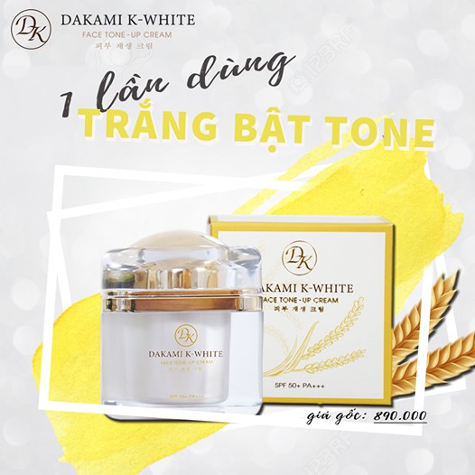 Dưỡng Da Trắng Sáng Bật Tone Chỉ 3 Phút Mỗi Ngày Với Kem Dakami K White Ban Ngày 3 In 1 Dưỡng Da Trắng Sáng Bật Tone Chỉ 3 Phút Mỗi Ngày Với Kem Dakami K White Ban Ngày 3 In 1