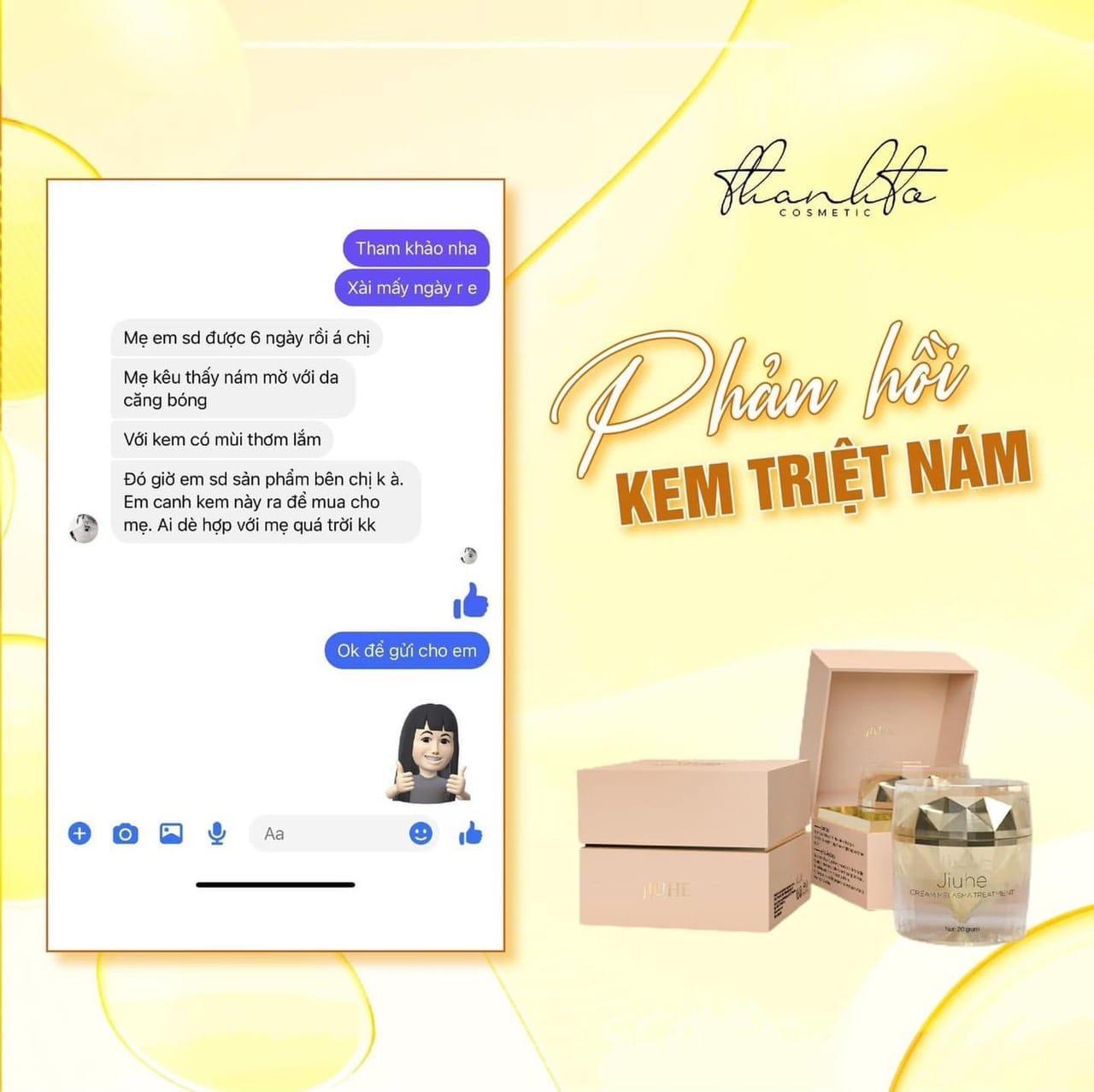 Kem Face Nám Jiuhe Luxury Thanh Tô Cosmetics Kem Face Nám Jiuhe Luxury Thanh Tô Cosmetics