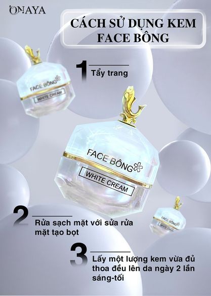Kem Face Bông ONAYA Dưỡng Trắng Da Ngăn Ngừa Nám Kem Face Bông ONAYA Dưỡng Trắng Da Ngăn Ngừa Nám