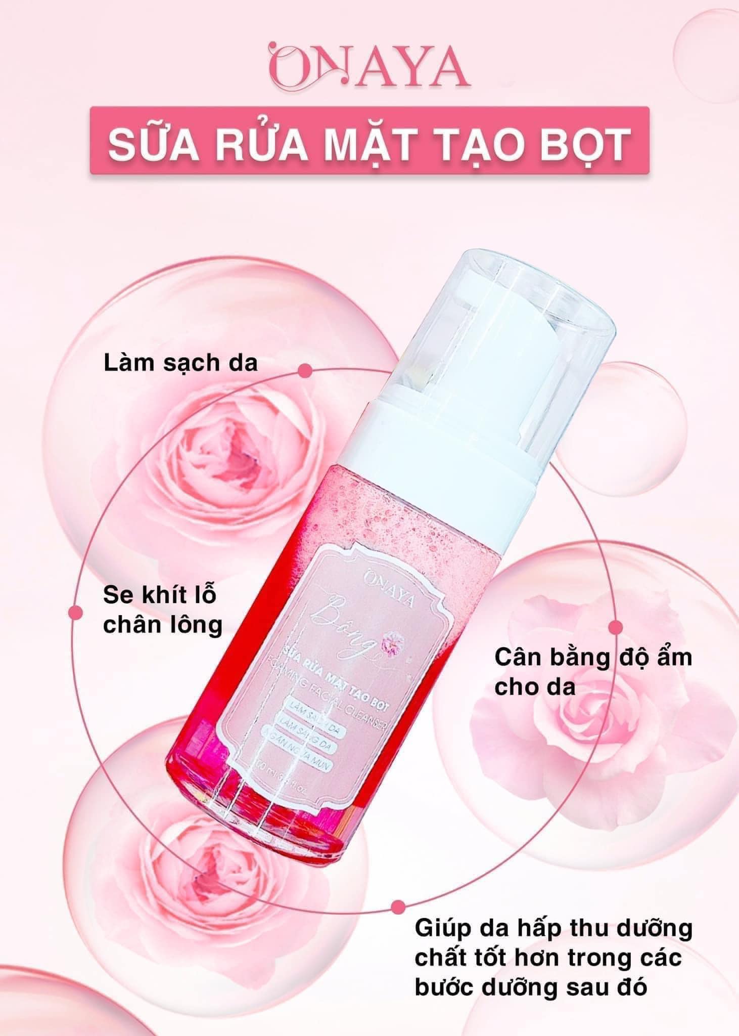 Sữa Rửa Mặt Tạo Bọt ONAYA- Tạm Biệt Ngay Bã Nhờn Bụi Bẩn Gây Mụn Sữa Rửa Mặt Tạo Bọt ONAYA- Tạm Biệt Ngay Bã Nhờn Bụi Bẩn Gây Mụn