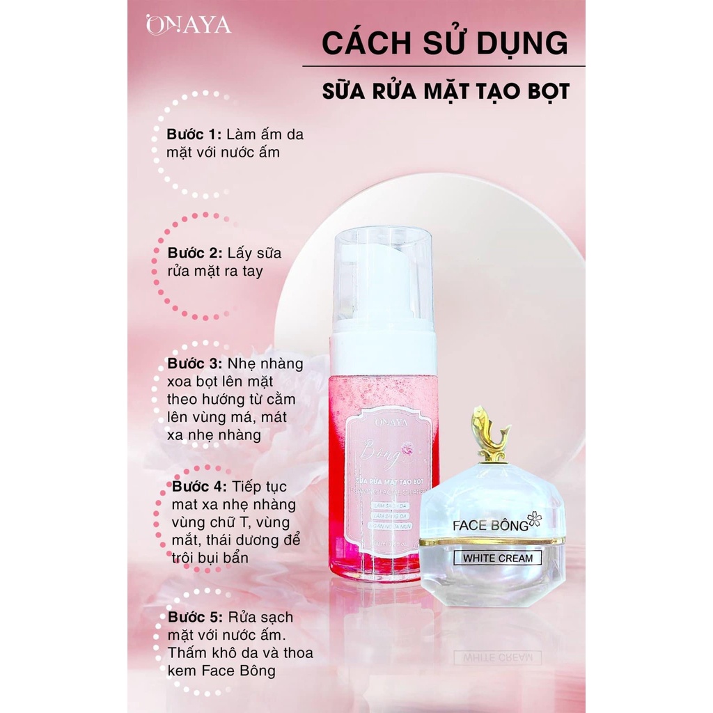 Sữa Rửa Mặt Tạo Bọt ONAYA- Tạm Biệt Ngay Bã Nhờn Bụi Bẩn Gây Mụn Sữa Rửa Mặt Tạo Bọt ONAYA- Tạm Biệt Ngay Bã Nhờn Bụi Bẩn Gây Mụn