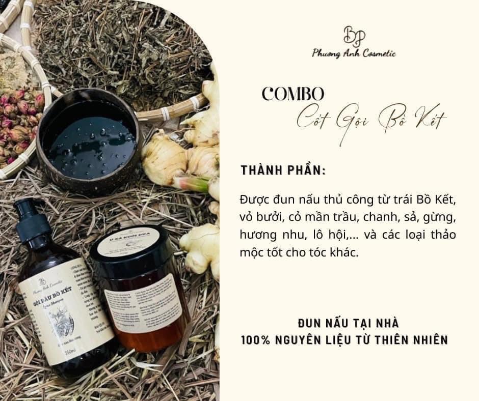Combo Cốt Gội Bồ Kết Ủ Xả Bưởi Dừa Đun Nấu Thủ Công Phương Anh Cosmetic Tặng Kèm quà Combo Cốt Gội Bồ Kết Ủ Xả Bưởi Dừa Đun Nấu Thủ Công Phương Anh Cosmetic Tặng Kèm quà