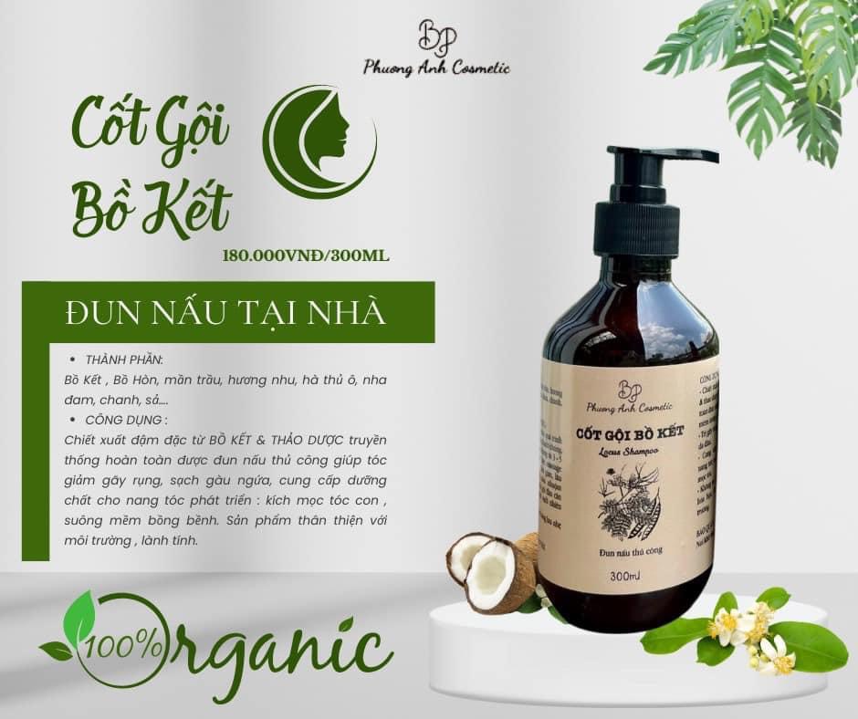 Combo Dầu Gội Cốt Bồ Kế Dầu Xả Bưởi Dừa BP Phương Anh Cosmetic Combo Dầu Gội Cốt Bồ Kế Dầu Xả Bưởi Dừa BP Phương Anh Cosmetic
