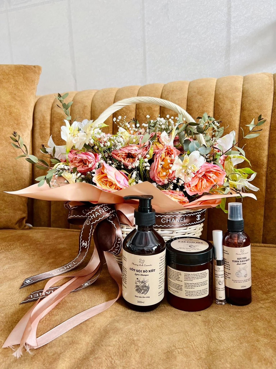 Combo Dầu Gội Cốt Bồ Kế Dầu Xả Bưởi Dừa BP Phương Anh Cosmetic Combo Dầu Gội Cốt Bồ Kế Dầu Xả Bưởi Dừa BP Phương Anh Cosmetic