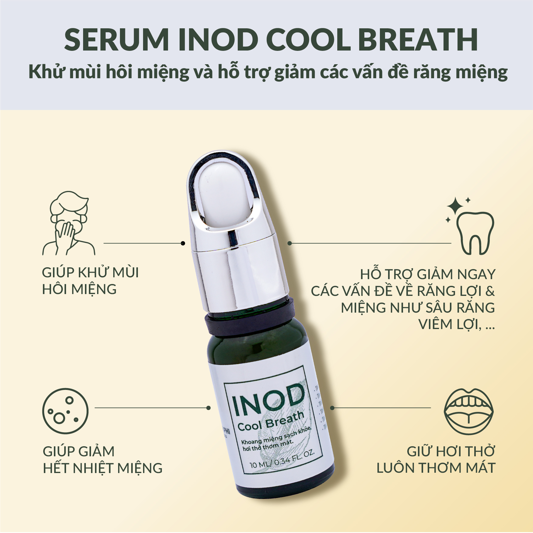 Serum Inod Cool Breath Giúp Thơm Miệng Huyền Phi Serum Inod Cool Breath Giúp Thơm Miệng Huyền Phi