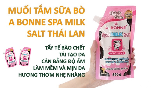 Trắng Hồng Mịn Màng Với Muối Tắm Sữa Bò Tẩy Tế Bào Chết Đến Từ Thái Lan Trắng Hồng Mịn Màng Với Muối Tắm Sữa Bò Tẩy Tế Bào Chết Đến Từ Thái Lan