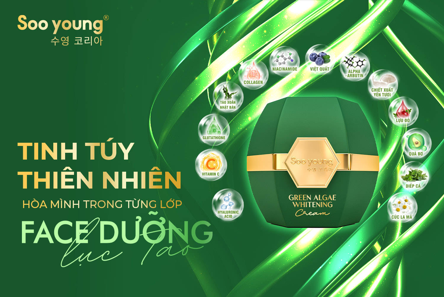 Siêu Phẩm Kem Face Dưỡng Da Lục Tảo Đến Từ Nhà Soo Young🔥🔥 Siêu Phẩm Kem Face Dưỡng Da Lục Tảo Đến Từ Nhà Soo Young🔥🔥