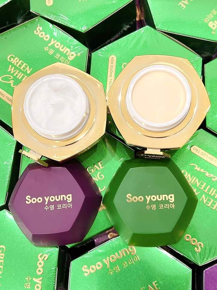 Combo Kem Face Nám Và Kem Dưỡng Da Lục Tảo Nhà Soo Young Đang Khuynh Đảo Hội Chị Em💥💥 Combo Kem Face Nám Và Kem Dưỡng Da Lục Tảo Nhà Soo Young Đang Khuynh Đảo Hội Chị Em💥💥