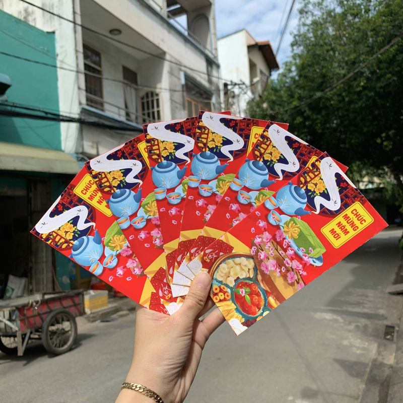 Combo 50 bao lì xì tết Quý Mão 2023 Combo 50 bao lì xì tết Quý Mão 2023