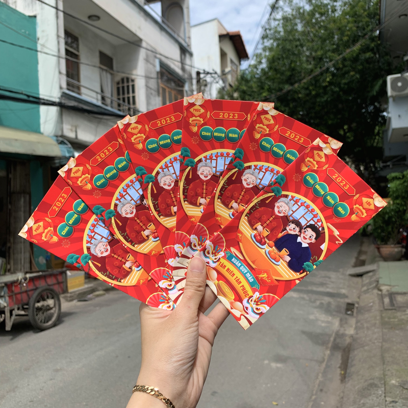 Combo 50 bao lì xì tết Quý Mão 2023 Combo 50 bao lì xì tết Quý Mão 2023