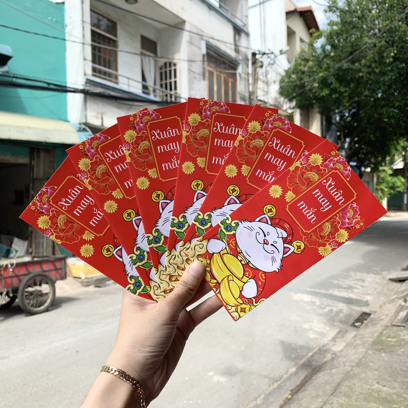 Combo 50 bao lì xì tết Quý Mão 2023 Combo 50 bao lì xì tết Quý Mão 2023