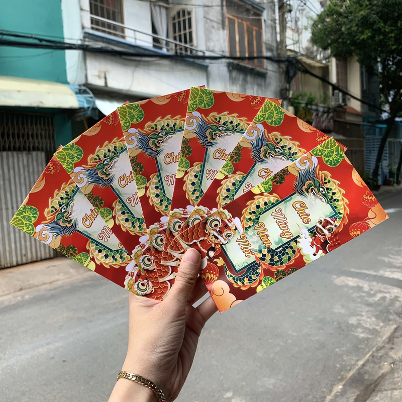 Combo 50 bao lì xì tết Quý Mão 2023 Combo 50 bao lì xì tết Quý Mão 2023