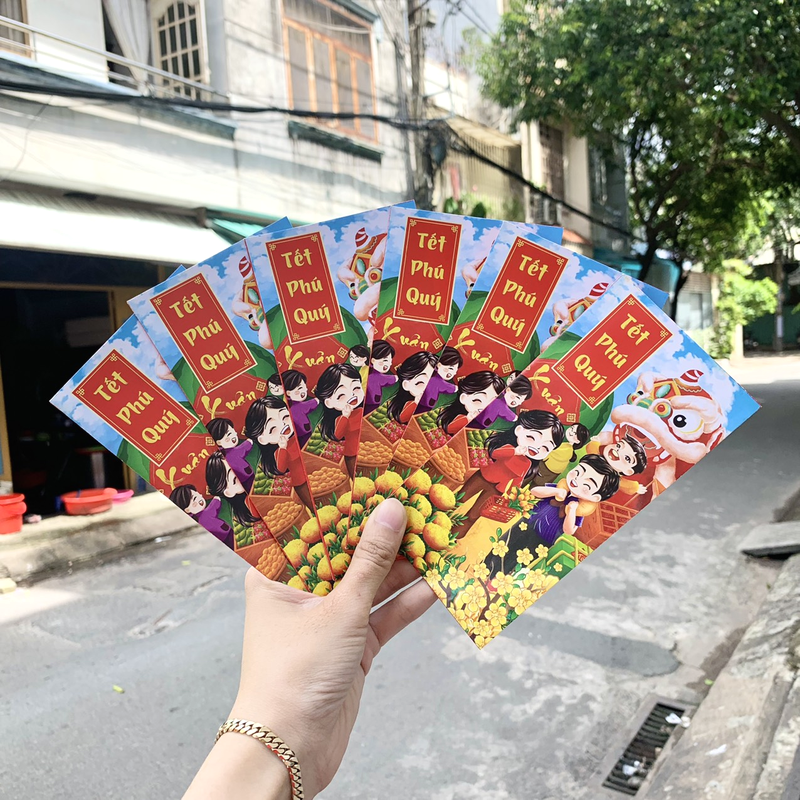 Combo 50 bao lì xì tết Quý Mão 2023 Combo 50 bao lì xì tết Quý Mão 2023