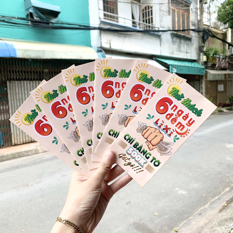 Combo 50 bao lì xì tết Quý Mão 2023 Combo 50 bao lì xì tết Quý Mão 2023