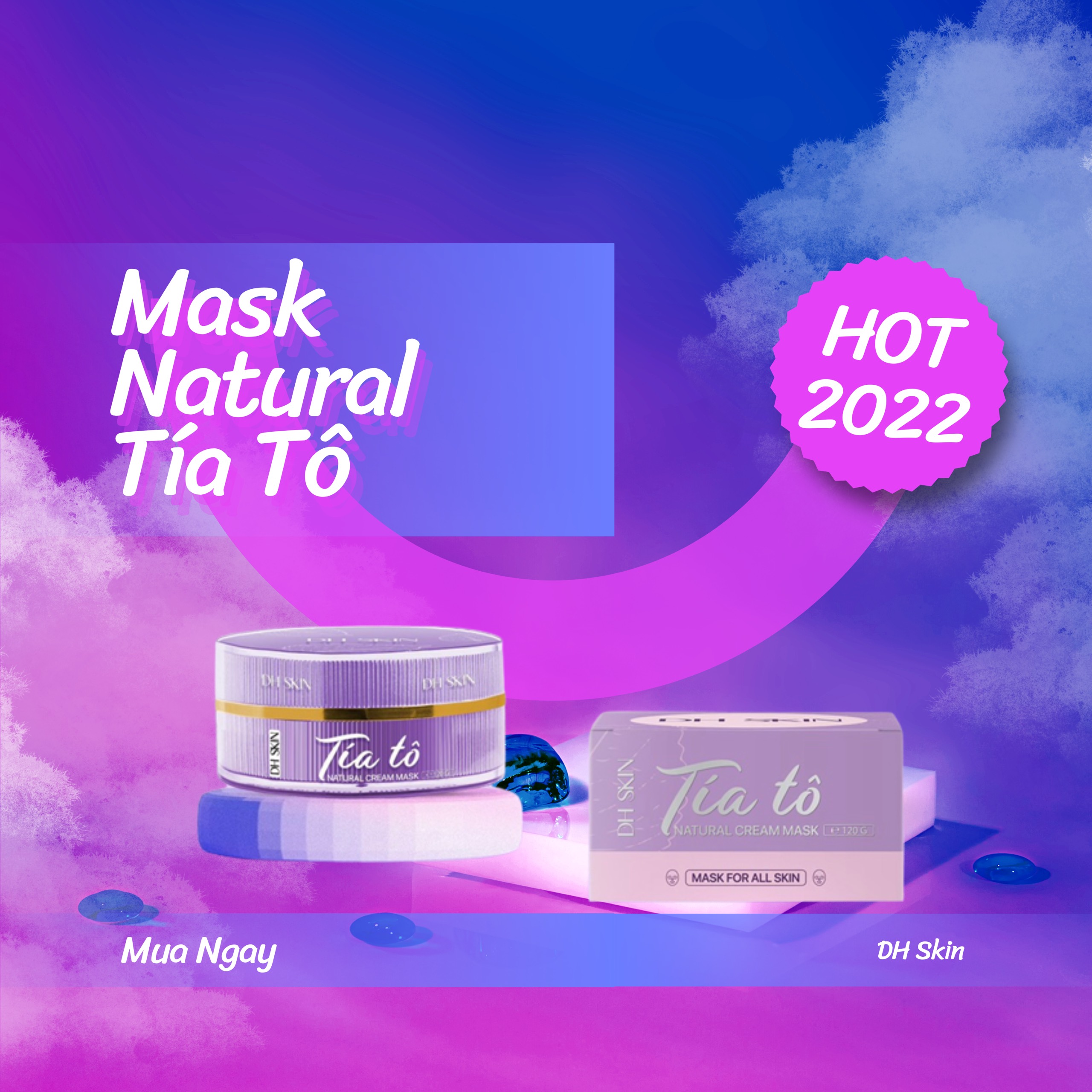 Mặt Nạ Tía Tô DH SKIN Giúp giảm Mụn Nám Thâm Sạm Hiệu Quả Mặt Nạ Tía Tô DH SKIN Giúp giảm Mụn Nám Thâm Sạm Hiệu Quả