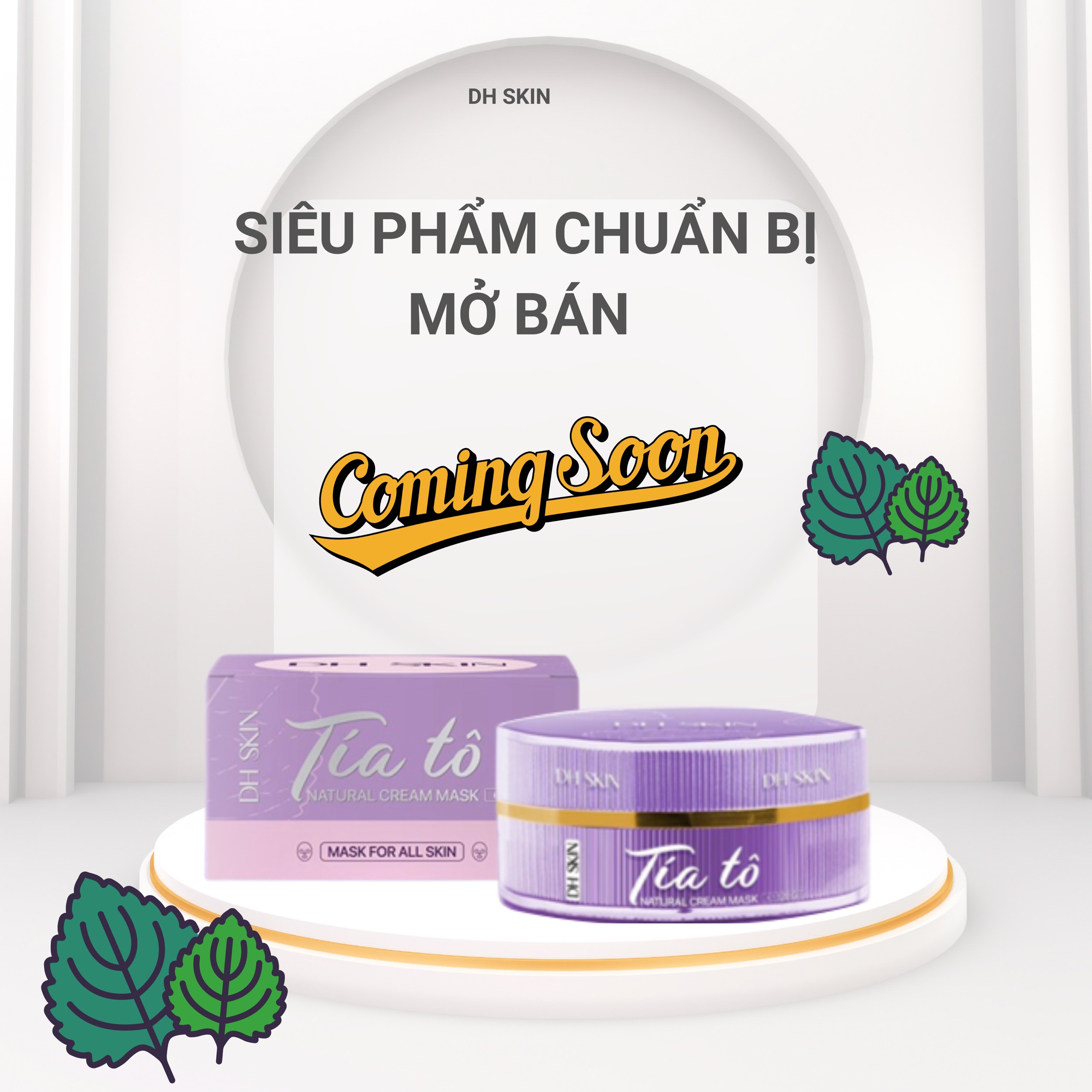 Mặt Nạ Tía Tô DH SKIN Giúp giảm Mụn Nám Thâm Sạm Hiệu Quả Mặt Nạ Tía Tô DH SKIN Giúp giảm Mụn Nám Thâm Sạm Hiệu Quả
