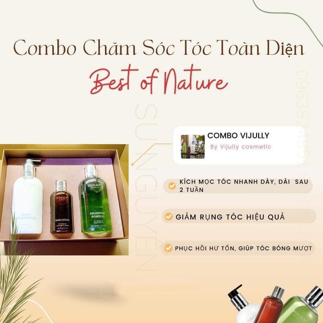Combo Gội Xịt Xả Vijully Phiên bản mới Combo Gội Xịt Xả Vijully Phiên bản mới
