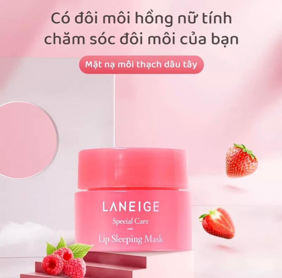 Mặt Nạ Ngủ Môi Laneige Mini 3g Hương Quả Mọng Dâu Tây Mặt Nạ Ngủ Môi Laneige Mini 3g Hương Quả Mọng Dâu Tây