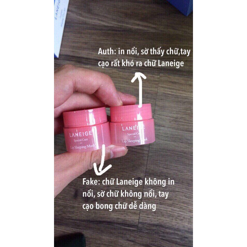 Phân Biệt Thật Giả Mặt Nạ Ngủ Môi Laneige Mini 3g Phân Biệt Thật Giả Mặt Nạ Ngủ Môi Laneige Mini 3g