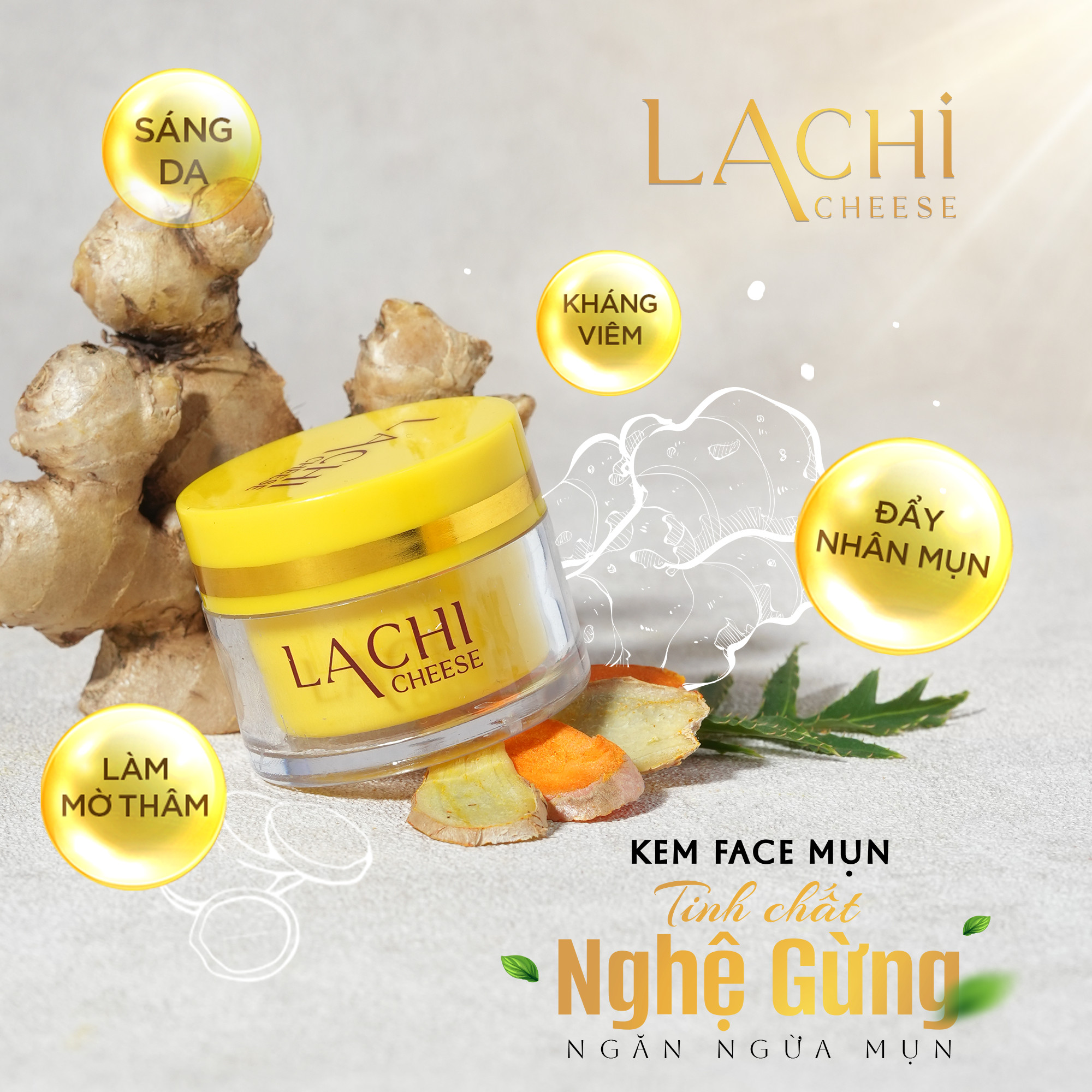 Kem Trị Mụn Kháng Viêm Mờ Thâm Mụn Lachi Cheese Kem Trị Mụn Kháng Viêm Mờ Thâm Mụn Lachi Cheese