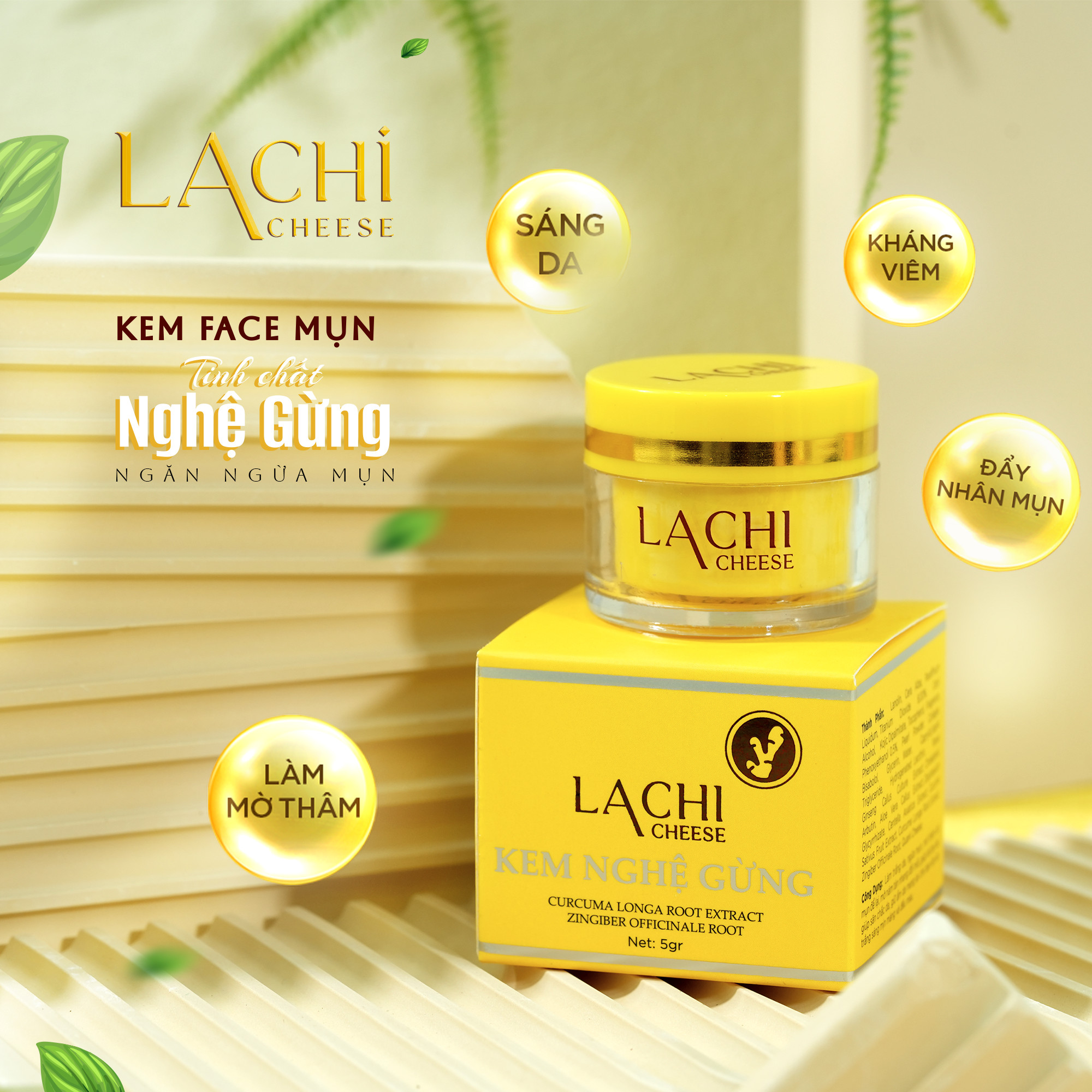 Kem Trị Mụn Kháng Viêm Mờ Thâm Mụn Lachi Cheese Kem Trị Mụn Kháng Viêm Mờ Thâm Mụn Lachi Cheese