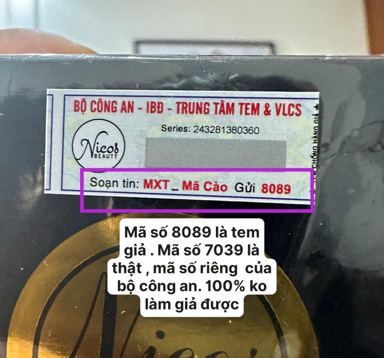 Phân Biệt Thật Giả Cốt Trắng Nicos Và Cao Nám Nicos Beauty Thanh Nhi Phân Biệt Thật Giả Cốt Trắng Nicos Và Cao Nám Nicos Beauty Thanh Nhi