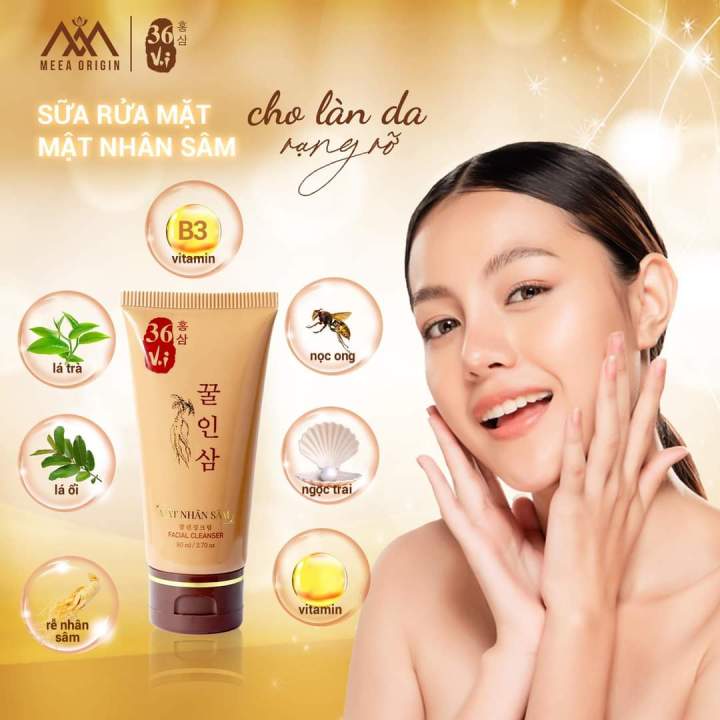 Cùng làm sạch mụn hạn chế gây mụn với sữa rửa mặt mật nhân sâm 36 vị Meea Cùng làm sạch mụn hạn chế gây mụn với sữa rửa mặt mật nhân sâm 36 vị Meea