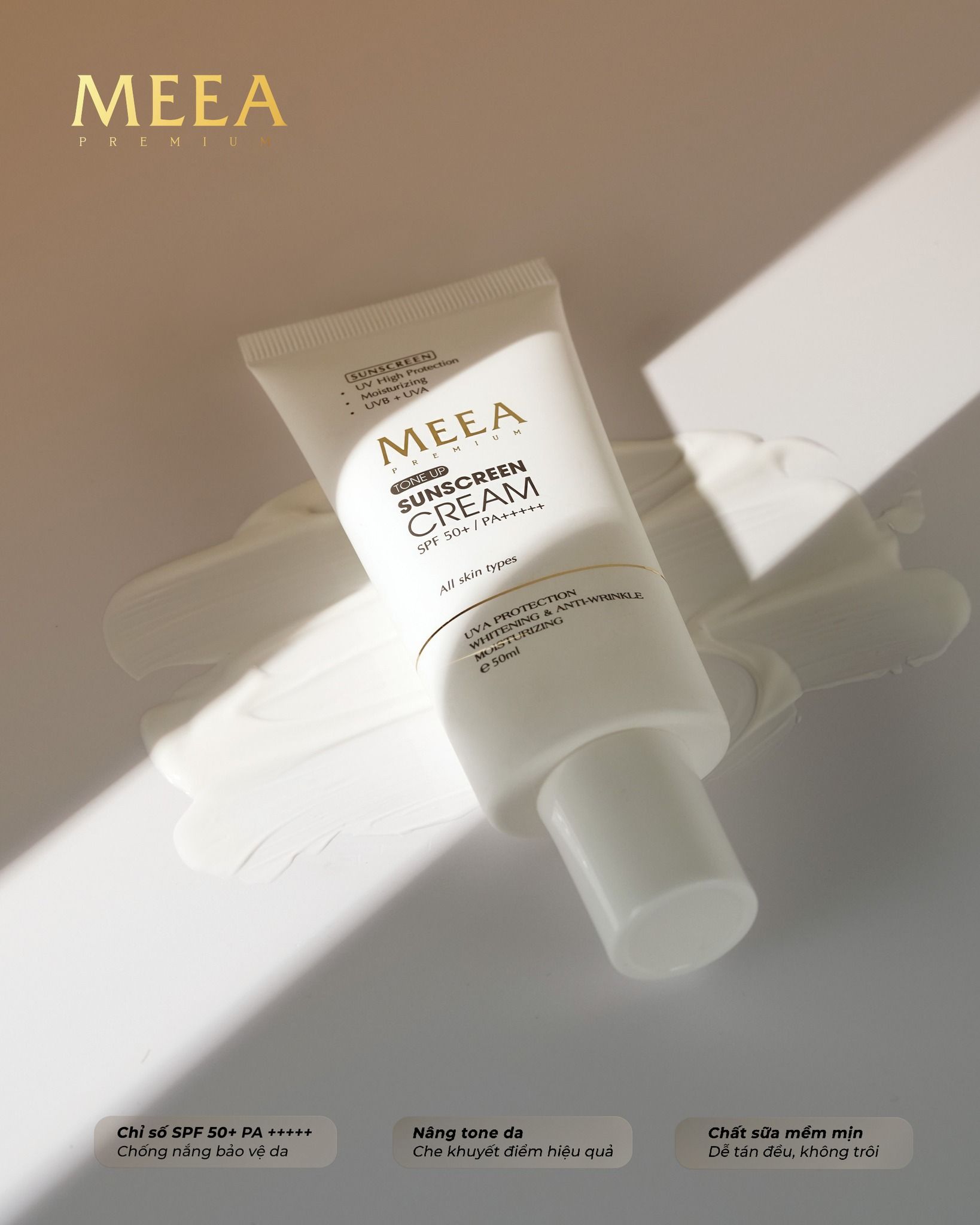 Thỏa thích vui chơi chăm sóc da đã có chống nắng Meea Thỏa thích vui chơi chăm sóc da đã có chống nắng Meea