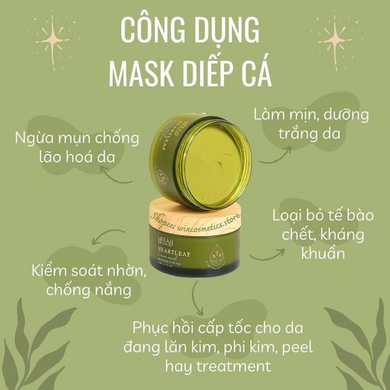 Mặt nạ diếp cá đắp mặt siêu phê da siêu đẹp Mặt nạ diếp cá đắp mặt siêu phê da siêu đẹp