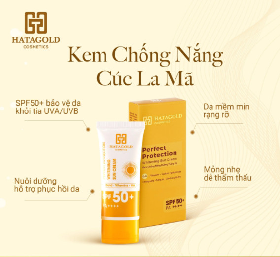 Kem chống nắng Hatagold màn chống nắng phổ rộng Kem chống nắng Hatagold màn chống nắng phổ rộng