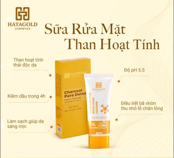 Da khỏe sạch mụn với sữa rửa mặt Hatagold Da khỏe sạch mụn với sữa rửa mặt Hatagold