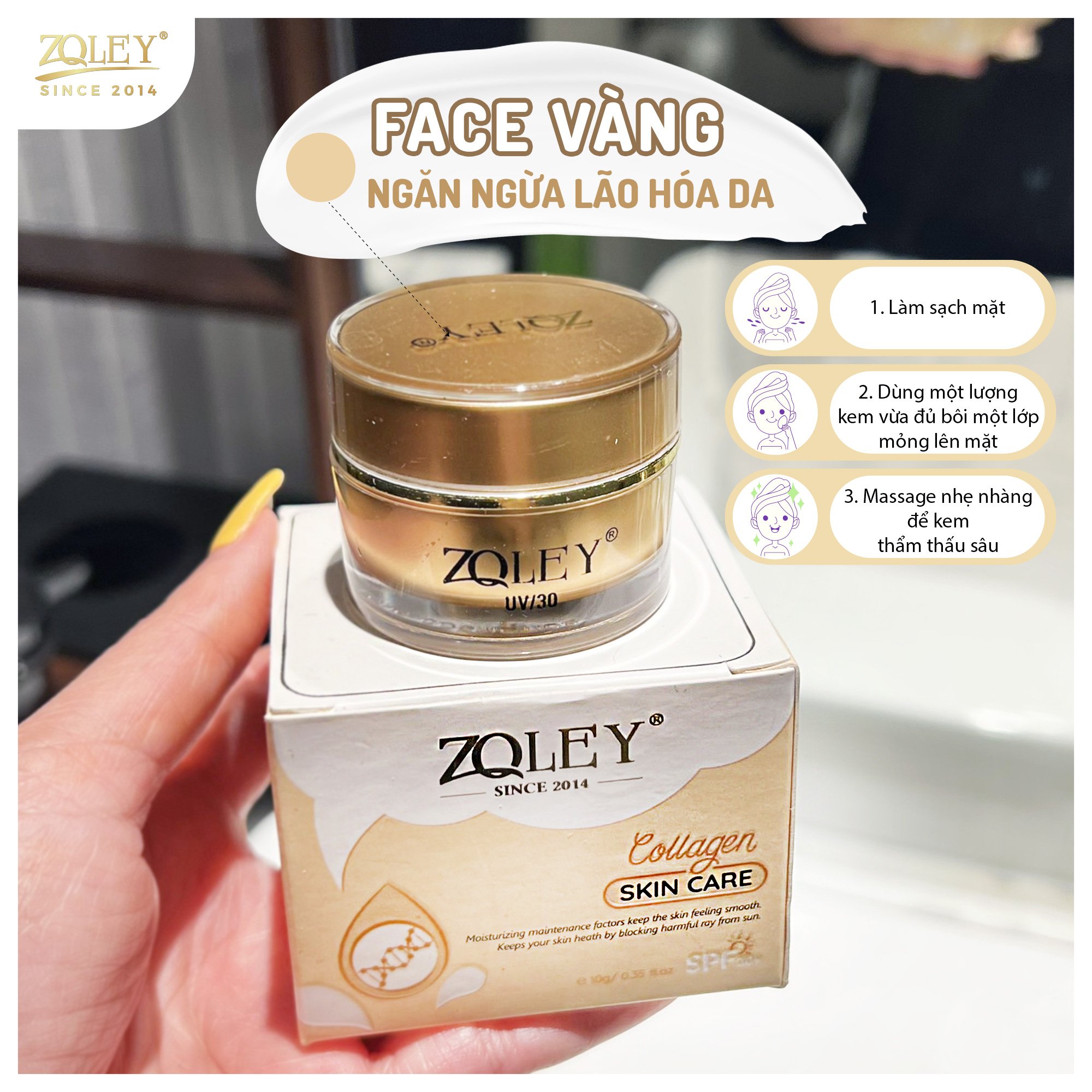 Nám tàn nhang đồi mồi và nếp nhăn đã có bộ tứ kem face Zoley Nám tàn nhang đồi mồi và nếp nhăn đã có bộ tứ kem face Zoley