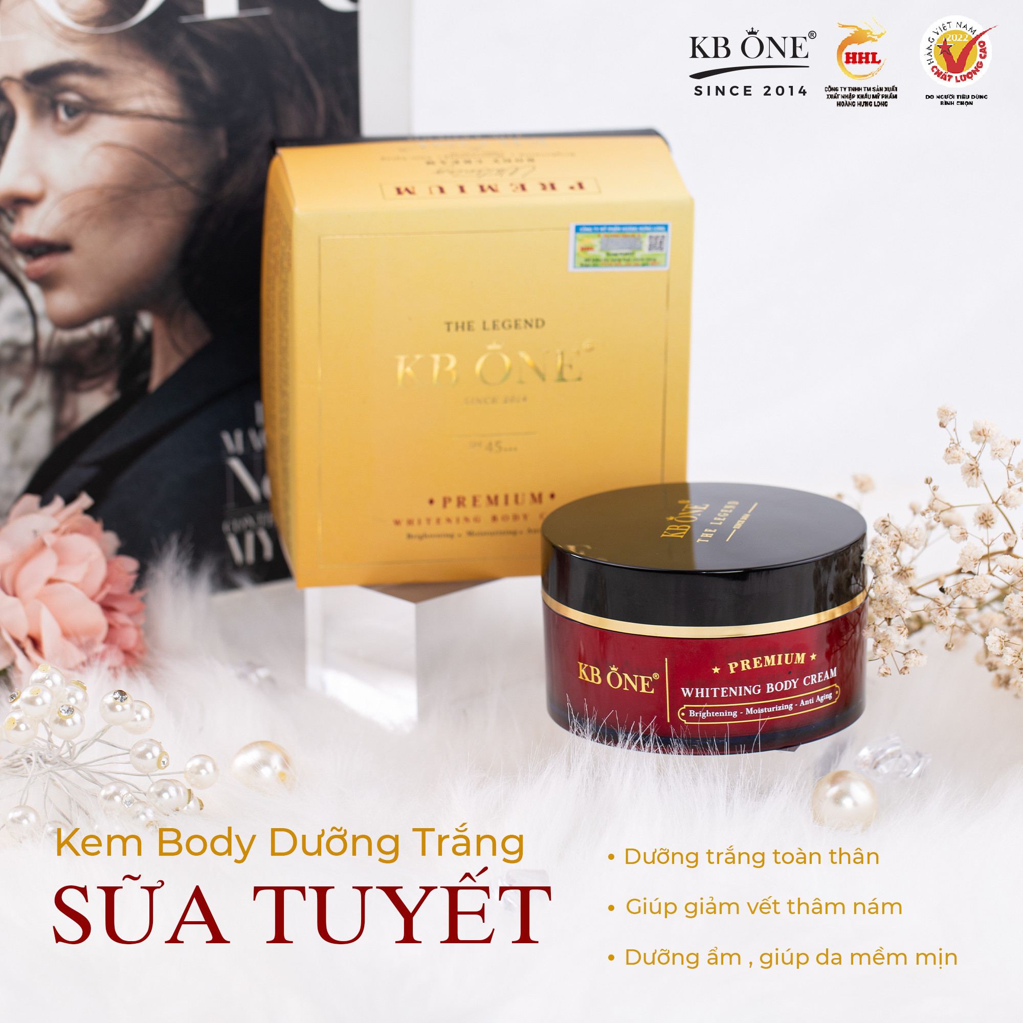 Lấy lại tự tin sau 4 tuần với làn da mịn màng và rạng rỡ cùng body sữa tuyết Kbone