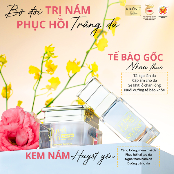 Đánh tan nỗi lo về những đốm nám tàn nhang với bộ nám huyết yến KBone Đánh tan nỗi lo về những đốm nám tàn nhang với bộ nám huyết yến KBone