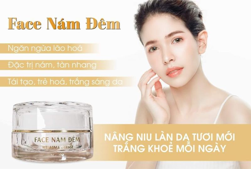 Face Nám Đêm NCollagen trị nám ban đêm an toàn lành tính dịu êm Face Nám Đêm NCollagen trị nám ban đêm an toàn lành tính dịu êm