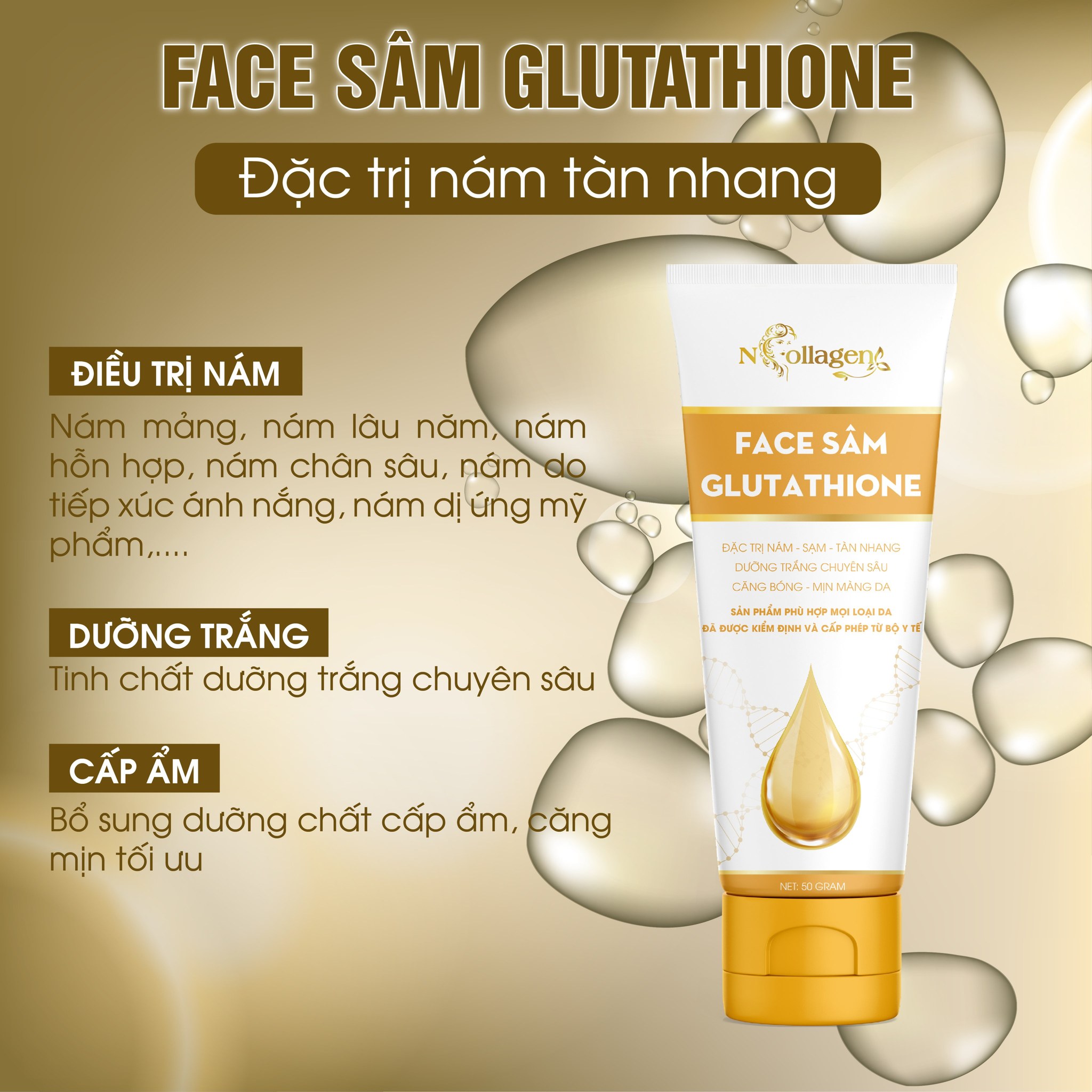 Có Face Sâm Glutathione thì an tâm đuổi nám đi nhanh và đi xa Có Face Sâm Glutathione thì an tâm đuổi nám đi nhanh và đi xa